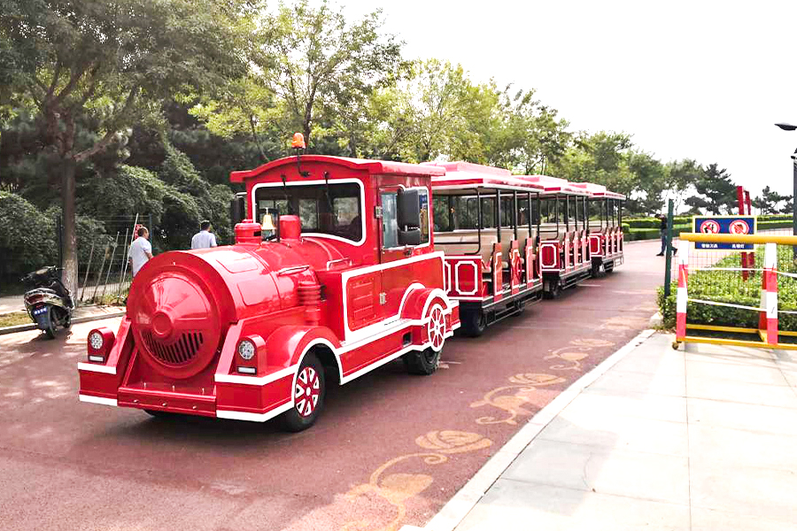 Carrozza aperta 20 elegante grande treno turistico senza binari