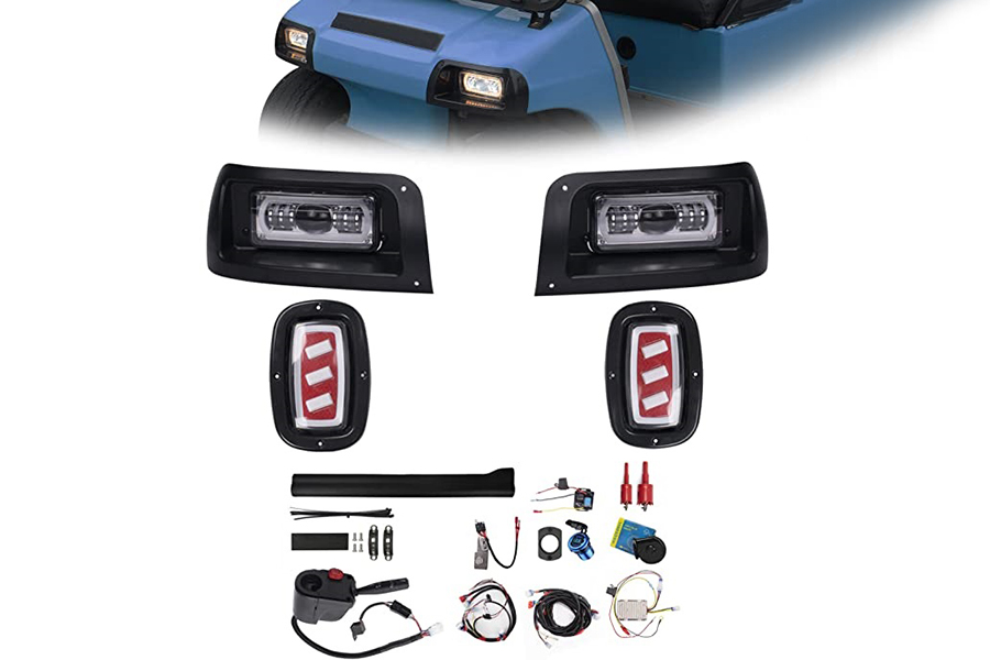 Kit luci a LED Deluxe Plus (Fit Club Car DS 1993-UP Carrello da golf elettrico e a gas)