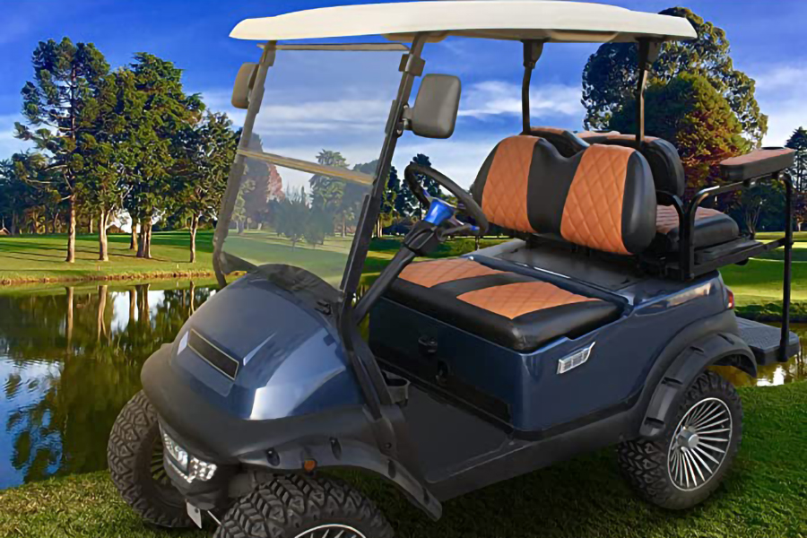 Coprisedili per carrello da golf Diamond Brown & Black