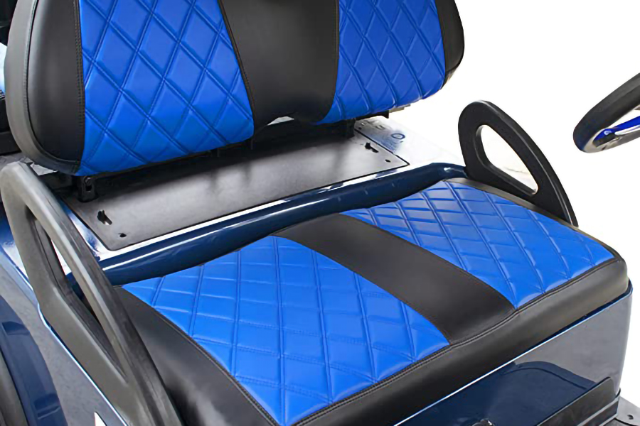 Coprisedili per carrello da golf Diamond Blue & Black