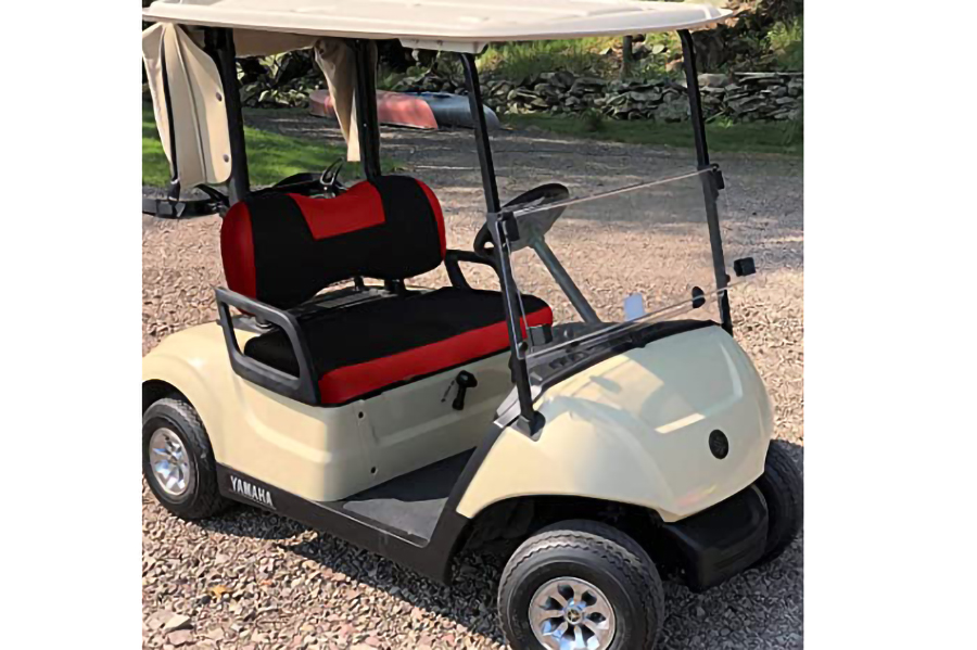 Coprisedili per carrello da golf Ytype rosso e nero